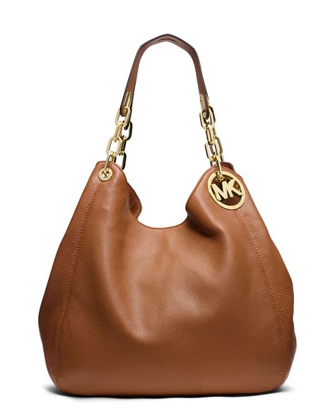 michael kors damen fulton tote braun|michael kors shoulder bag.